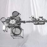 Хэвтээ наалт шошготой жижиг туршилтын хоолойг дүүргэх таглах машин